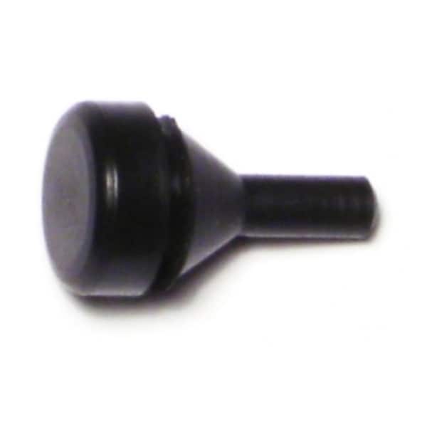 Midwest Fastener 1/2" x 0.3" Black Rubber Ford Thin Bumpers 6PK 72161 - main